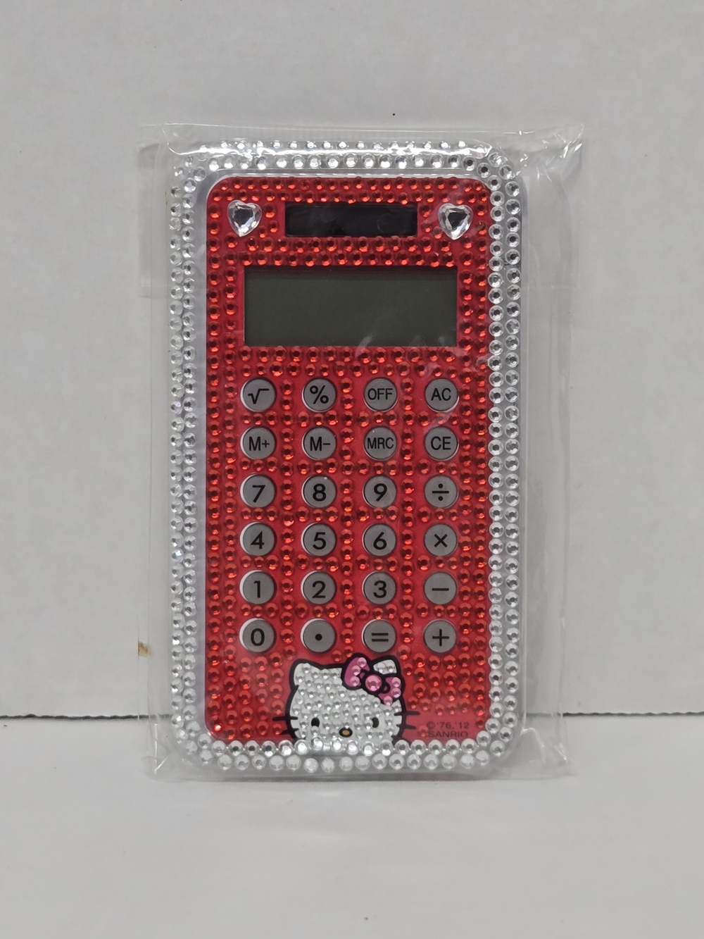 NIP RARE 2012 Official Sanrio Hello Kitty Red Rhinestone "Bling KT" Calculator